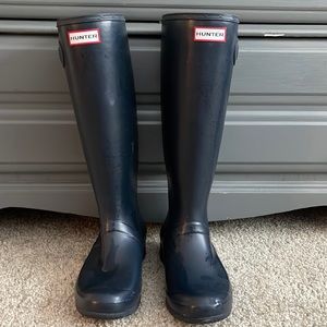 Hunter boots (navy)